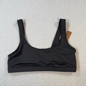 NWT Skims womens black tank bikini top large